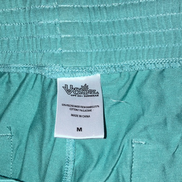 UV Skinz Everyday Wide Leg Pants River Women’s Sz M Smocked Drawstring Waist - Picture 4 of 10